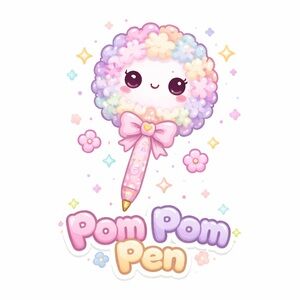 Cute Pom Pom Pens